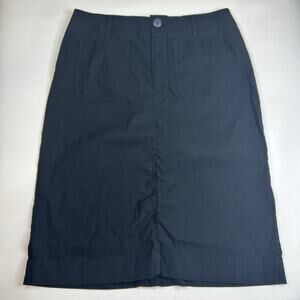 Maeve Anthropologie The Colette Pencil Skirt Womens Large Black Career